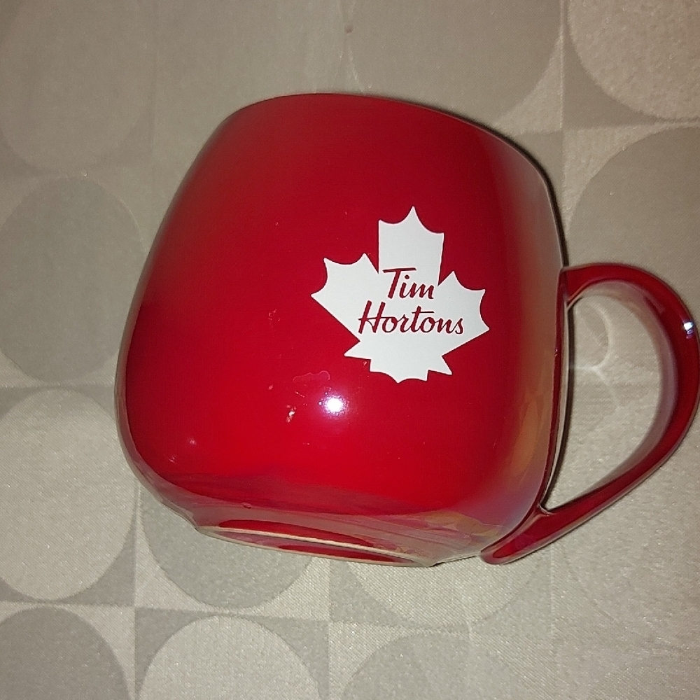 Tim Hortons Maple Leaf Irridecent Red Mug